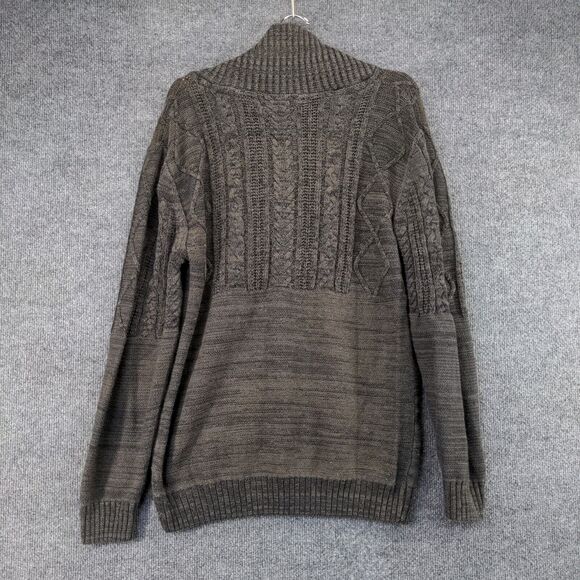 Method Cable Knit Sweater Mens Large Pullover Cowl Neck Multicolor Marled - Picture 5 of 11